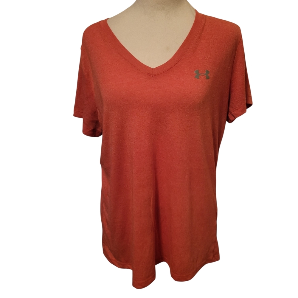 Under Armour V Neck Tee Red sz  XL